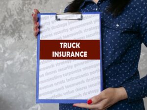 "Truck Insurance" prominently displayed on the page. 